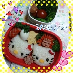 キティちゃん弁当 簡単キャラ弁 レシピ 作り方 By さぁー27 楽天レシピ キティちゃん弁当 簡単キャラ弁 レシピ 作り方 By さぁー27 楽天レシピ